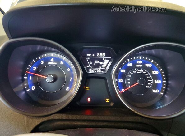 5NPDH4AE5GH686769 2016 HYUNDAI ELANTRA Black ხელსაწყოთა პანელის ხედი
