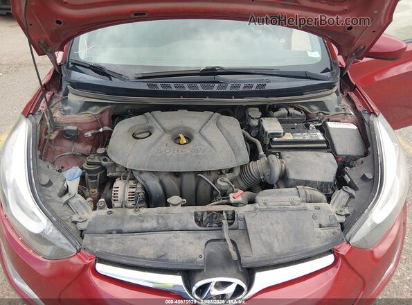 5NPDH4AE5GH703277 2016 HYUNDAI ELANTRA Красный Вид сзади