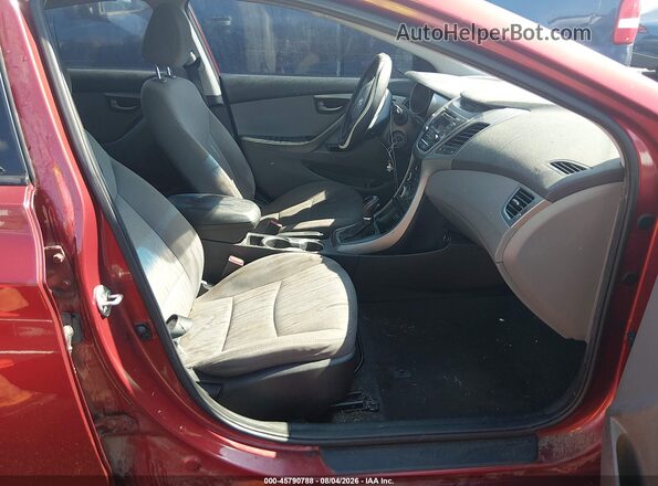 5NPDH4AE5GH705224 2016 HYUNDAI ELANTRA Burgundy Front interior view