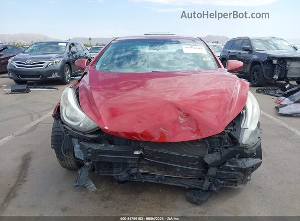 5NPDH4AE5GH706003 2016 HYUNDAI ELANTRA Красный Вид спереди