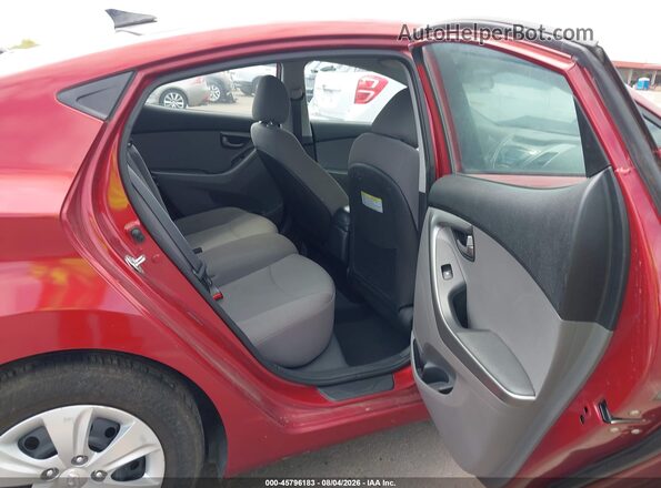 5NPDH4AE5GH706003 2016 HYUNDAI ELANTRA Красный Вид наклейки с VIN-кодом