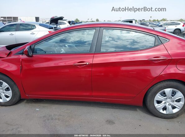 5NPDH4AE5GH706003 2016 HYUNDAI ELANTRA Красный 