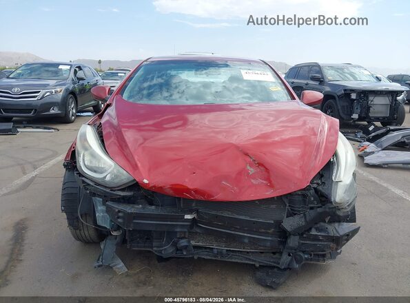 5NPDH4AE5GH706003 2016 HYUNDAI ELANTRA Красный Вид задней части салона