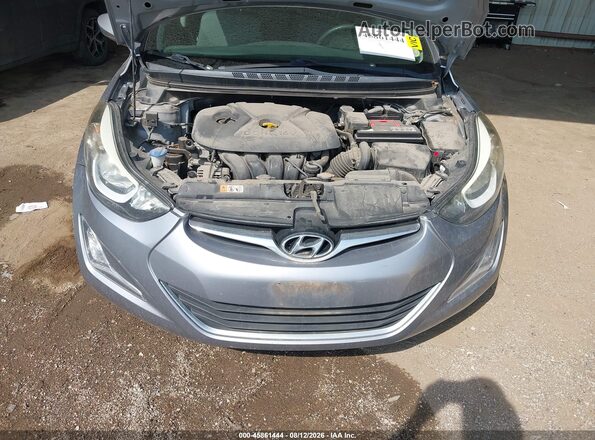 5NPDH4AE5GH708091 2016 HYUNDAI ELANTRA Silver Вид ззаду
