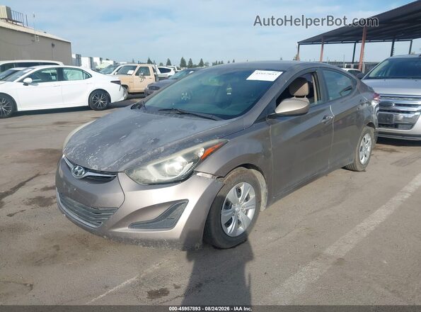 5NPDH4AE5GH709757 2016 HYUNDAI ELANTRA Brown Przód lewy