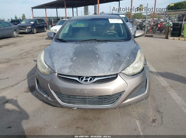 5NPDH4AE5GH709757 2016 HYUNDAI ELANTRA Brown Widok z przodu