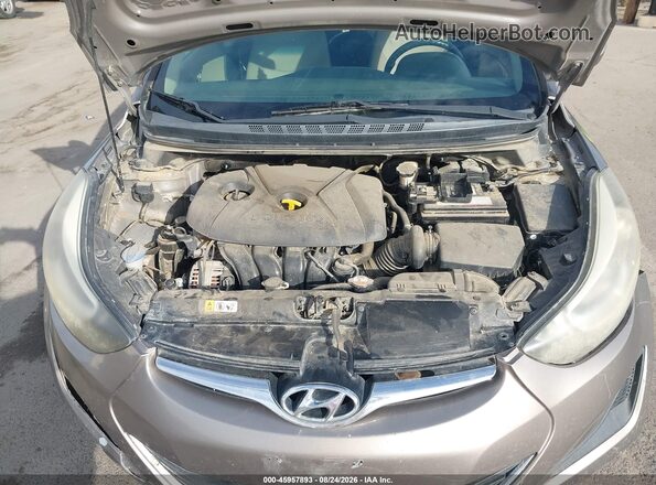 5NPDH4AE5GH709757 2016 HYUNDAI ELANTRA Brown Widok z tyłu