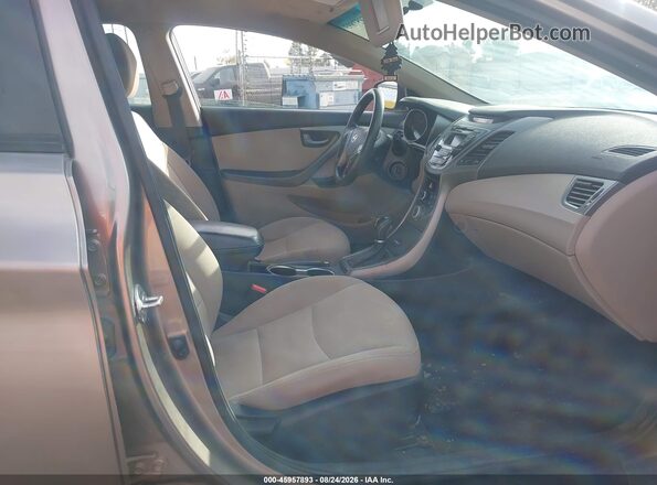 5NPDH4AE5GH709757 2016 HYUNDAI ELANTRA Brown Widok wnętrza z przodu