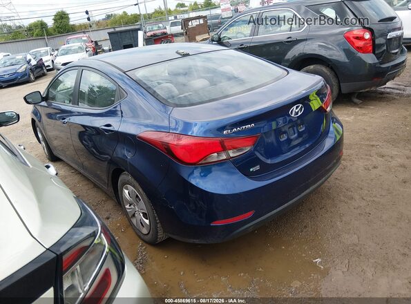 5NPDH4AE5GH715557 2016 HYUNDAI ELANTRA Blue უკანა მარცხენა