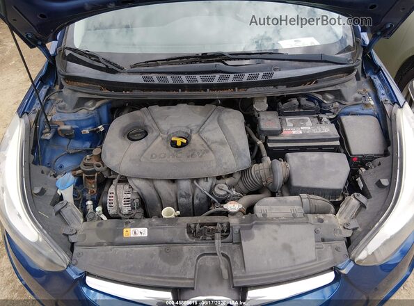 5NPDH4AE5GH715557 2016 HYUNDAI ELANTRA Blue უკანა ხედი