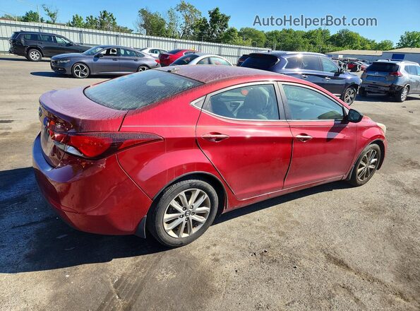 5NPDH4AE5GH716000 2016 HYUNDAI ELANTRA Красный Задняя правая четверть