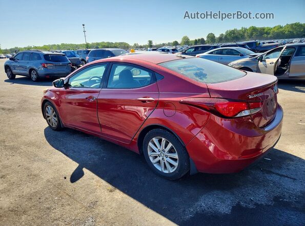 5NPDH4AE5GH716000 2016 HYUNDAI ELANTRA Красный Задняя левая четверть