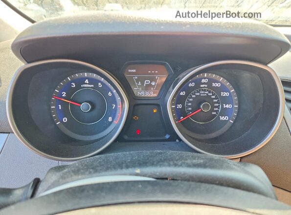 5NPDH4AE5GH716000 2016 HYUNDAI ELANTRA Красный Вид щитка приборов