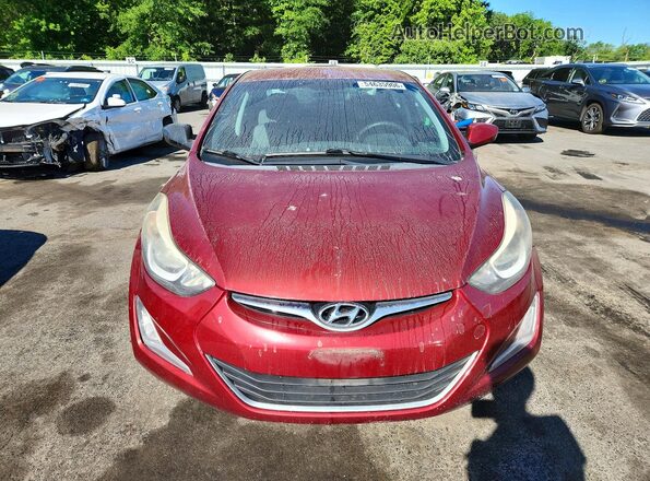 5NPDH4AE5GH716000 2016 HYUNDAI ELANTRA Красный Вид спереди
