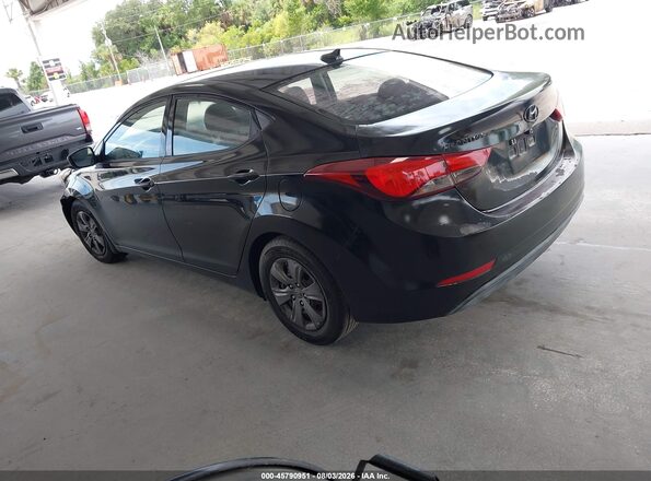 5NPDH4AE5GH720354 2016 HYUNDAI ELANTRA Черный Задняя левая четверть