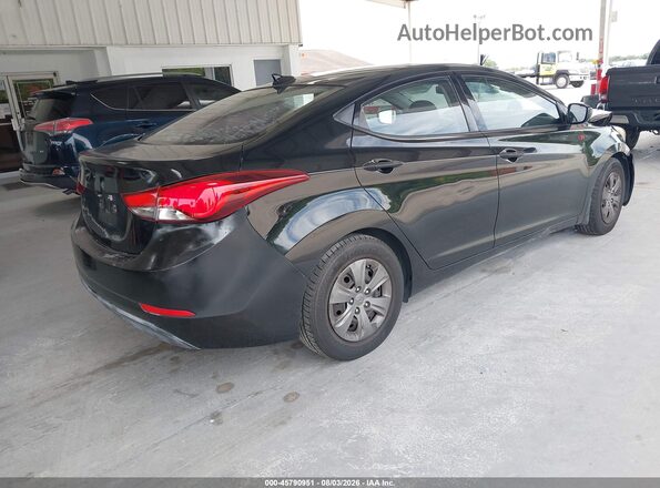 5NPDH4AE5GH720354 2016 HYUNDAI ELANTRA Черный Задняя правая четверть
