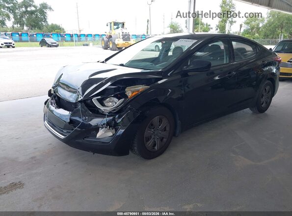 5NPDH4AE5GH720354 2016 HYUNDAI ELANTRA Черный Передняя левая четверть