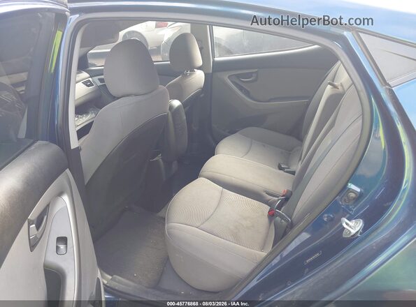 5NPDH4AE5GH735761 2016 HYUNDAI ELANTRA Blue Widok naklejki z numerem VIN