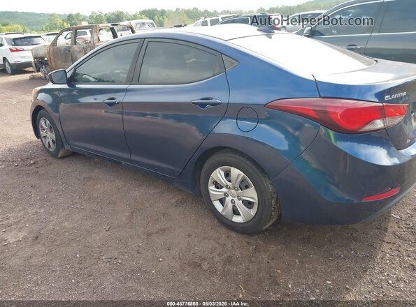 5NPDH4AE5GH735761 2016 HYUNDAI ELANTRA Blue Tył lewy