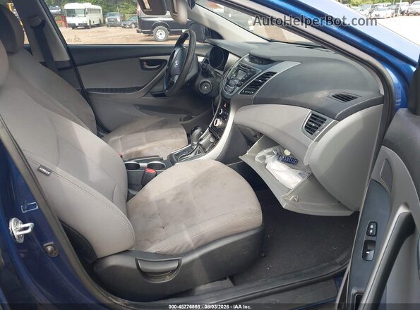 5NPDH4AE5GH735761 2016 HYUNDAI ELANTRA Blue Widok wnętrza z przodu