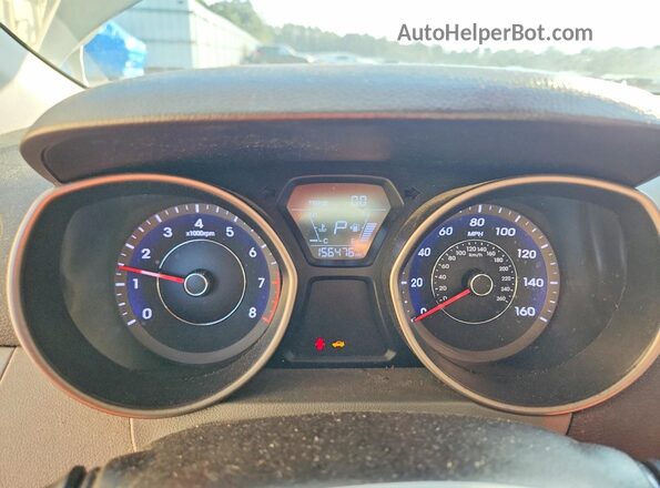 5NPDH4AE5GH740684 2016 HYUNDAI ELANTRA Silver Вид щитка приладів
