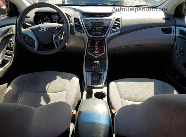 5NPDH4AE5GH740829 2016 HYUNDAI ELANTRA Red წინა პანელის ხედი