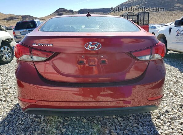 5NPDH4AE5GH740829 2016 HYUNDAI ELANTRA Red უკანა ხედი
