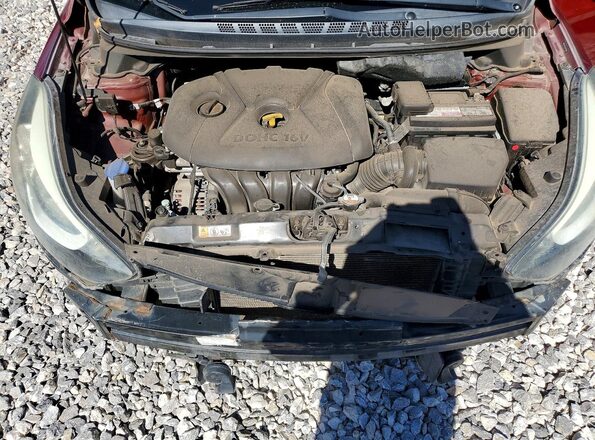 5NPDH4AE5GH740829 2016 HYUNDAI ELANTRA Red უკანა სალონის ხედი