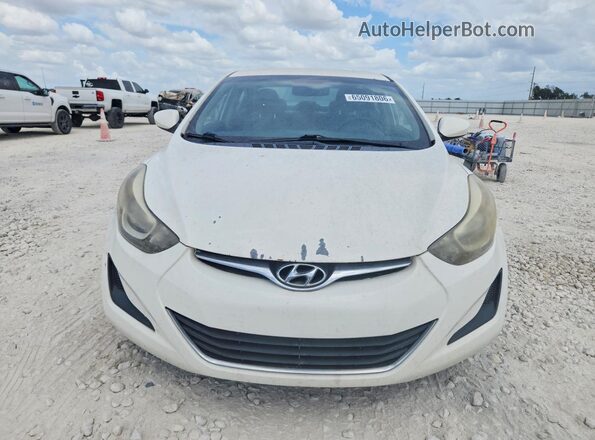 5NPDH4AE5GH767822 2016 HYUNDAI ELANTRA Белый Вид спереди