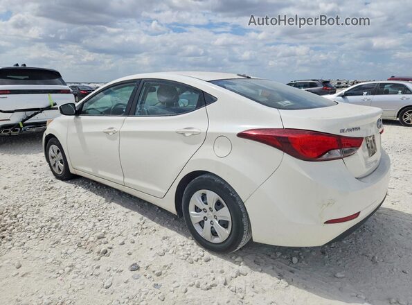 5NPDH4AE5GH767822 2016 HYUNDAI ELANTRA Белый Задняя левая четверть