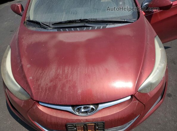 5NPDH4AE5GH778500 2016 HYUNDAI ELANTRA Red Rear interior view