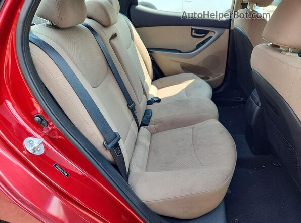 5NPDH4AE5GH794454 2016 HYUNDAI ELANTRA Красный Вид задних сидений