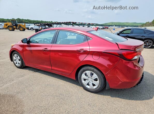 5NPDH4AE5GH794454 2016 HYUNDAI ELANTRA Красный Задняя левая четверть