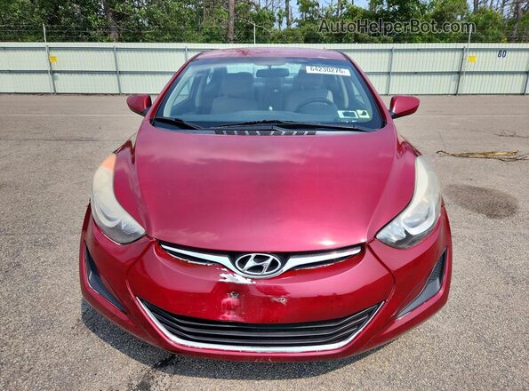5NPDH4AE5GH794454 2016 HYUNDAI ELANTRA Красный Вид спереди