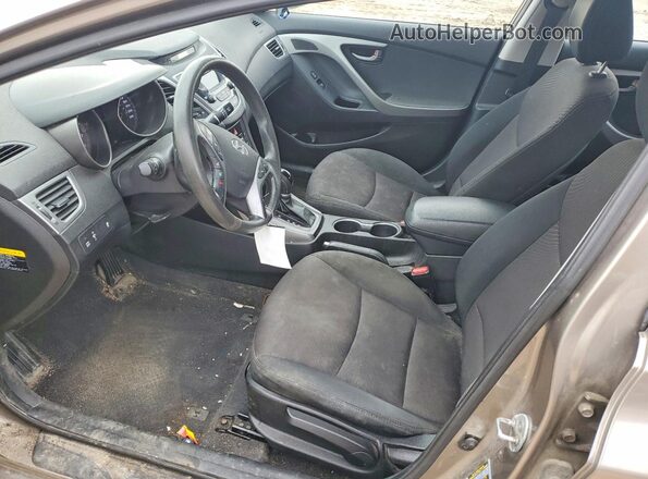 5NPDH4AE5GH795748 2016 HYUNDAI ELANTRA Beige Սալոնի դիմացի տեսք
