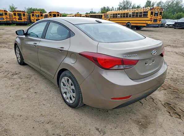 5NPDH4AE5GH795748 2016 HYUNDAI ELANTRA Beige Հետևի ձախ