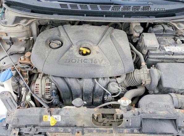 5NPDH4AE5GH795748 2016 HYUNDAI ELANTRA Beige Սալոնի հետևի տեսք