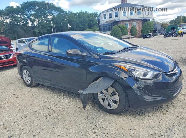 5NPDH4AE5GH796155 2016 HYUNDAI ELANTRA Black წინა მარჯვენა
