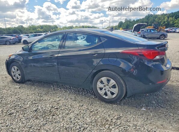 5NPDH4AE5GH796155 2016 HYUNDAI ELANTRA Black უკანა მარცხენა