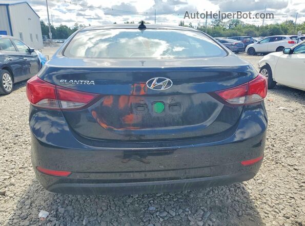 5NPDH4AE5GH796155 2016 HYUNDAI ELANTRA Black უკანა ხედი