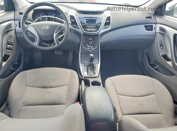 5NPDH4AE5GH796155 2016 HYUNDAI ELANTRA Black წინა პანელის ხედი