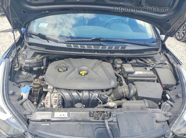 5NPDH4AE5GH796155 2016 HYUNDAI ELANTRA Black უკანა სალონის ხედი