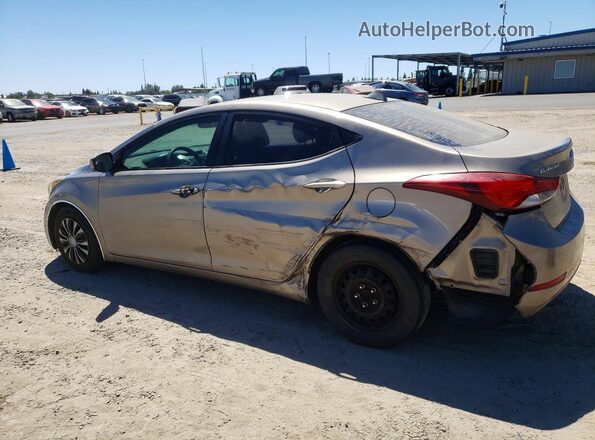5NPDH4AE6GH667230 2016 HYUNDAI ELANTRA Gray უკანა მარცხენა