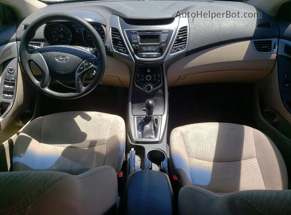 5NPDH4AE6GH667230 2016 HYUNDAI ELANTRA Gray წინა პანელის ხედი