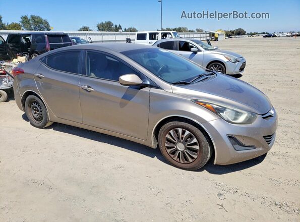 5NPDH4AE6GH667230 2016 HYUNDAI ELANTRA Gray წინა მარჯვენა