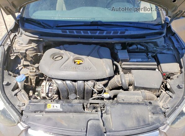 5NPDH4AE6GH667230 2016 HYUNDAI ELANTRA Gray უკანა სალონის ხედი