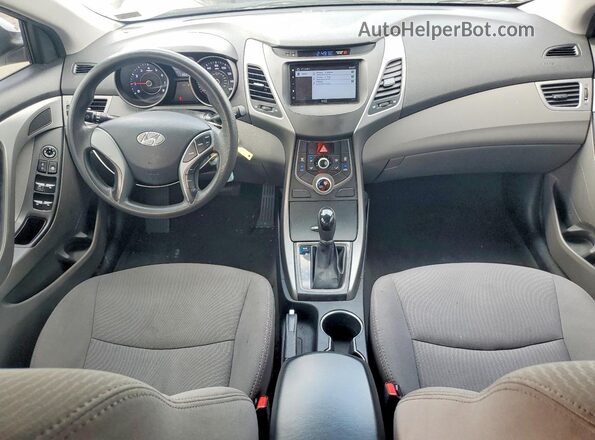 5NPDH4AE6GH671617 2016 HYUNDAI ELANTRA White Вид панелі приладів