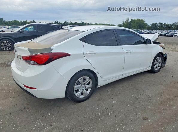 5NPDH4AE6GH671617 2016 HYUNDAI ELANTRA White Задня права чверть