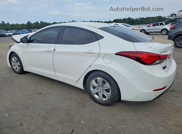 5NPDH4AE6GH671617 2016 HYUNDAI ELANTRA White Задня ліва чверть