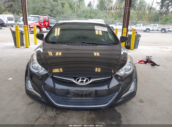 5NPDH4AE6GH673545 2016 HYUNDAI ELANTRA Black Սալոնի հետևի տեսք